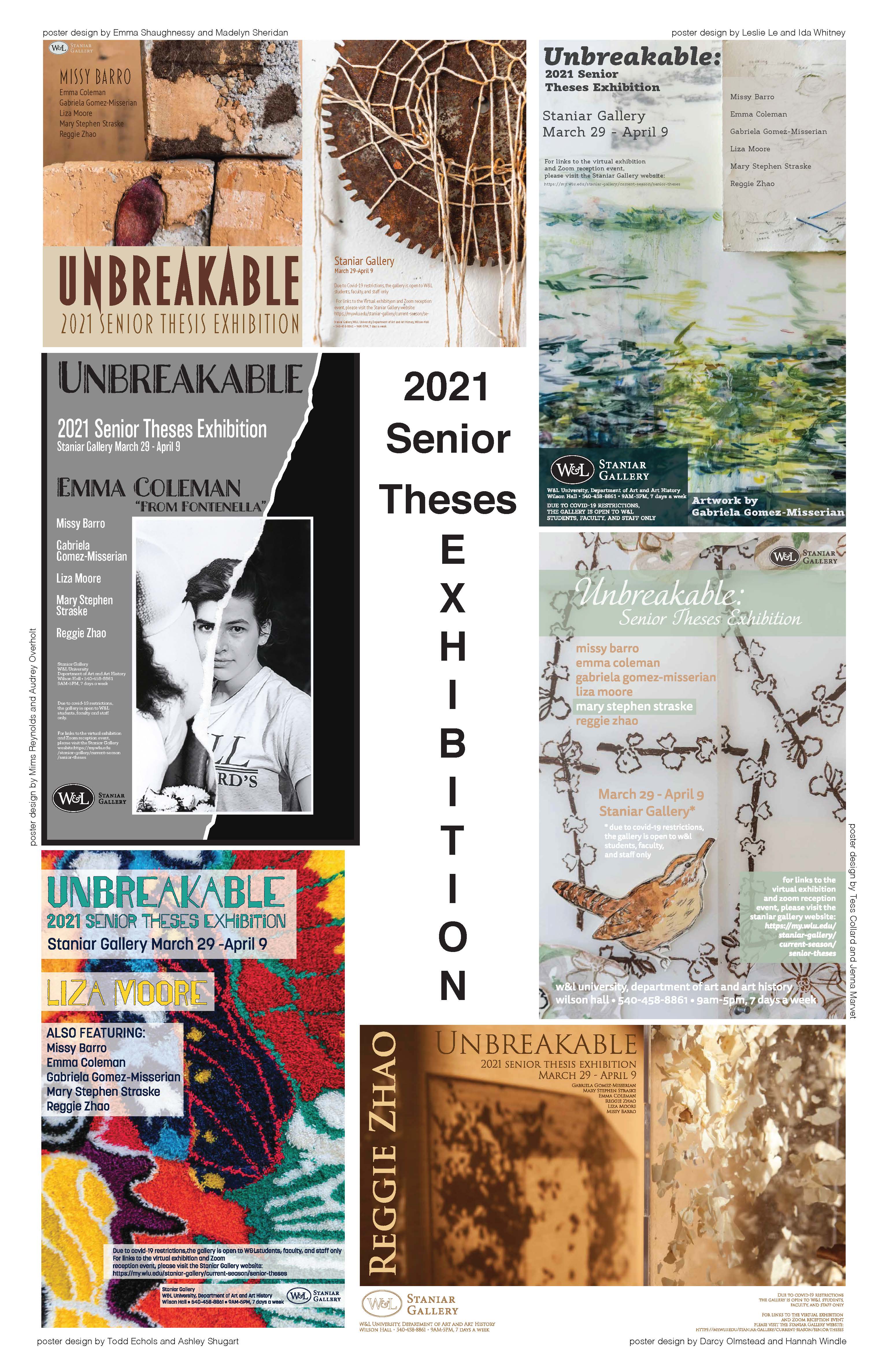 Unbreakable: Senior Theses Exhibition 2021
